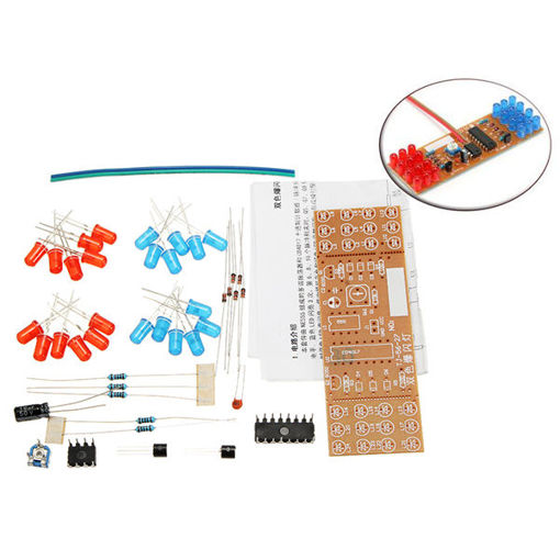 Picture of DIY Double Color Flashing Lights Kit Electronic Production NE555+CD4017 Practice Learning Kit