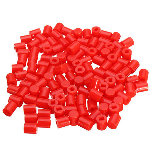 Immagine di 500pcs 6 x 7mm Round Button Cap Hat Suitable For 8.5 x 8.5mm / 8 x 8mm Series Of Self-locking Switch