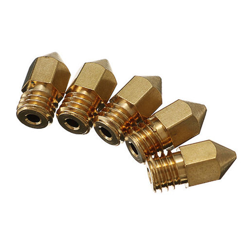 Picture of Creality 3D 5PCS 0.4mm Copper M6 Thread Extruder Nozzle For 3D Printer