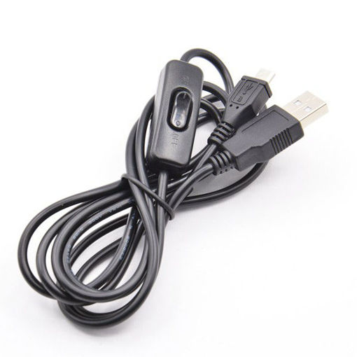 Immagine di USB Power Cable With Switch ON/OFF Button For Raspberry Pi Banana Pi