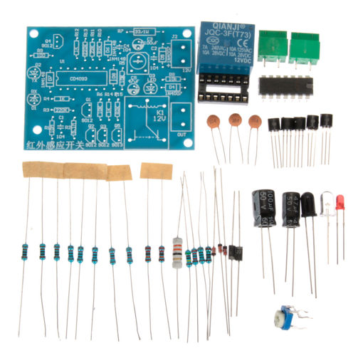 Immagine di DIY IR Infrared Sensor Module Switch Electronic Kit