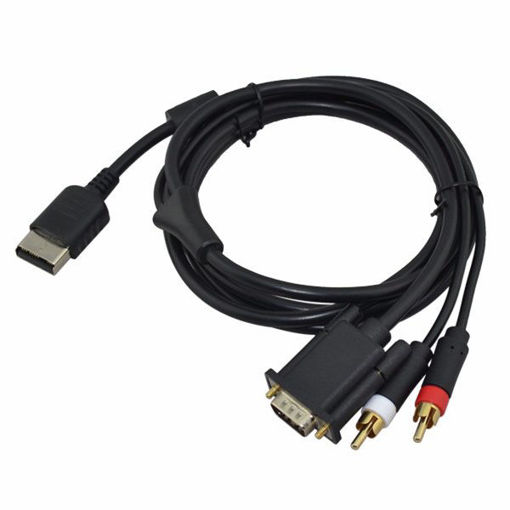 Picture of VGA High Definition Cable RCA Sound Adapter HD PAL NTSC For Sega Dreamcast DC Console