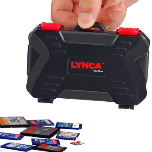 Picture of Lynca KH10 Waterproof Memory Card Storage Case Box Holder 4 CF 8 SD Card SDXC MSPD XD 12 TF T-Flash