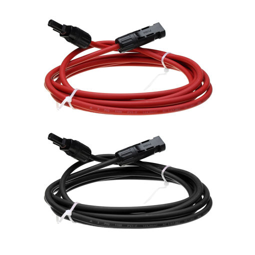 Picture of 3M AWG12 Black or Red MC4 Connector Solar Panel Extension Cable Wire