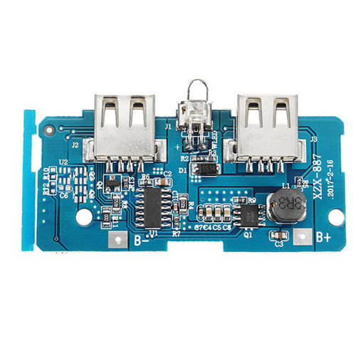 Immagine di 3pcs 3.7V To 5V 1A 2A Boost Module DIY Power Bank Mainboard Built In 18650 Lithium Battery