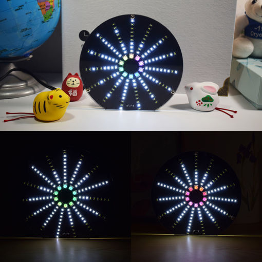 Immagine di Geekcreit LED Circular Audio Visualizer Music Spectrum Display DIY Kit