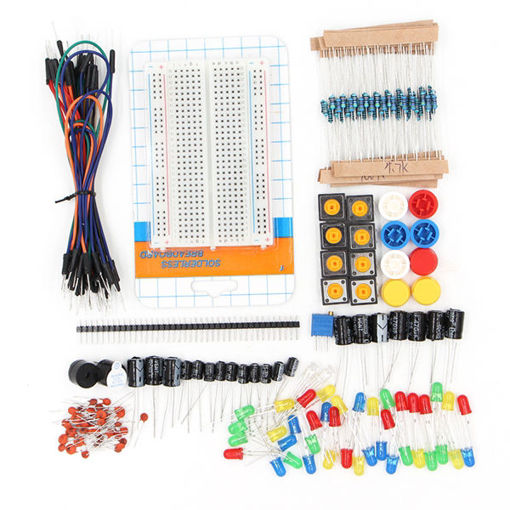 Picture of Geekcreit Components Starter Kit For Arduino Resistor / LED / Capacitor / Jumper Wire / Breadboard