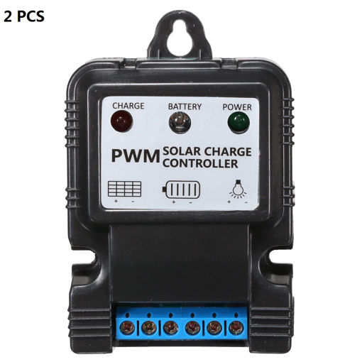 Immagine di 2PCS 6V/12V 5A/10A Solar Controller PWM Charge Regulator With Intelligent LED Indicator
