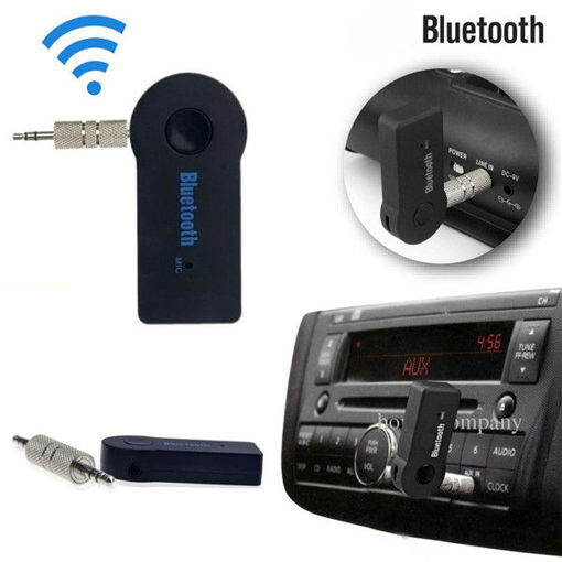 Picture of 3.5 mm Adapter Audio Receiver Stereo A2DP Hands Free bluetooth V2.1 With EDR For Speaker AUX Car Kit