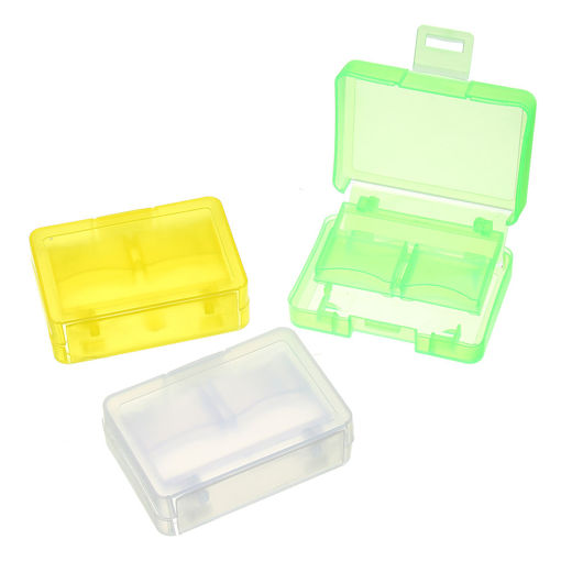 Picture of 3pcs Yellow White Green Backpacker GK-1CF4SD Portable Memory Card Receiving Box Mobile TF Card Camera CF/SD Storage Card Box