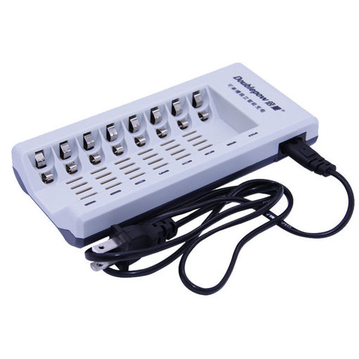 Immagine di Doublepow K18 8 Slot 1.2V NI-MH Ni-Cd AA AAA Rechargeable Battery Charger