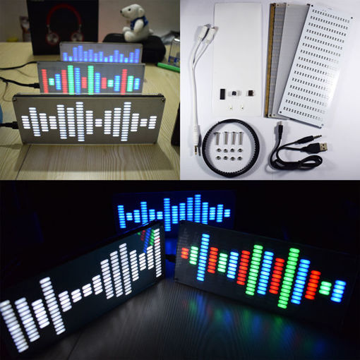 Picture of DIY Big Size Touch Control 225 Segment LED Digital Equalizer Music Spectrum Sound Waves Kit