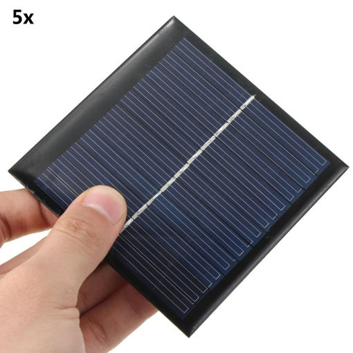 Picture of 5Pcs 5.5V 1W 180mA Polycrystalline 95mm x 95mm Mini Solar Panel Photovoltaic Panel