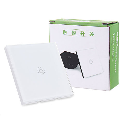 Picture of Tuya Smart Life EU 1 Gang Smart WIFI Light Switch Interruptor Touch Wall Power Switch App Remote Control Intellegent Switch Work With Alexa Google Home
