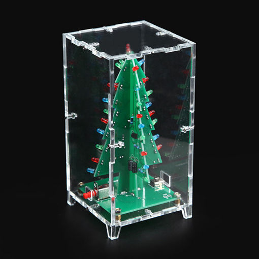 Picture of Geekcreit Christmas Tree LED Flash Kit With Transparent Cover DIY Electronic Kit