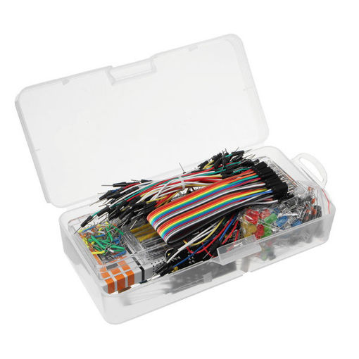 Immagine di Geekcreit Power Supply Module 830 Hole Breadboard Resistor Capacitor LED Kit For Arduino Beginner