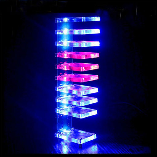 Picture of DIY Dream Crystal Electronic Column Light Cube LED Music Voice Spectrum Kit