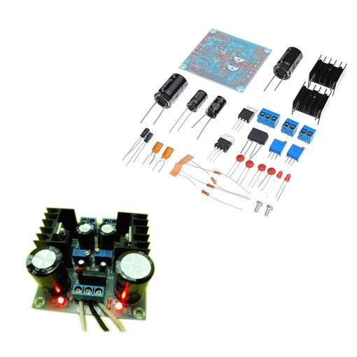 Picture of 3pcs DIY LM317+LM337 Negative Dual Power Adjustable Kit Power Supply Module Board Component