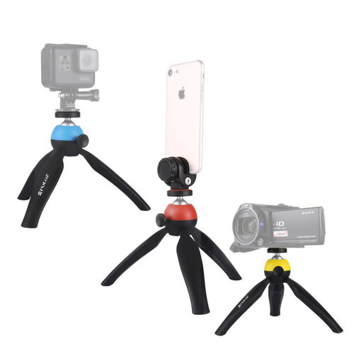 Picture of PULUZ PU365 Pocket Mini Tripod Mount with 360 Degree Ball Head Plus Phone Clamp for Smartphones