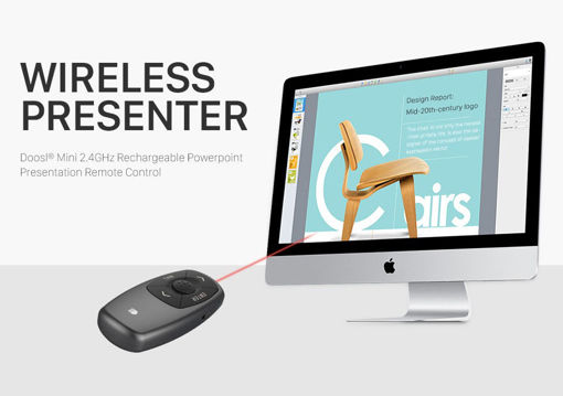 Immagine di Doosl Mini Rechargeable 2.4GHz Wireless Presentation Presenter Pointer