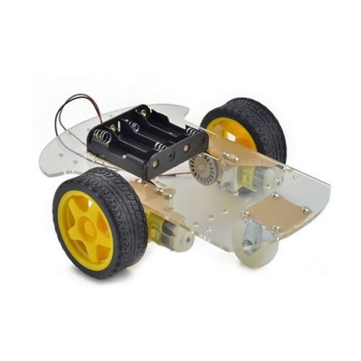 Picture of 2WD Smart Robot Chassis Car Kit with Speed Encoder For Arduino Support Wireless Control