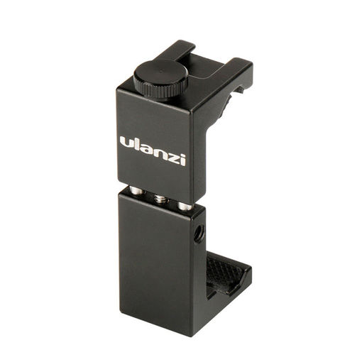 Immagine di Ulanzi ST-02S Aluminum Rotate Vertical Horizontal Phone Holder Clamp Clip with Cold Shoe Mount