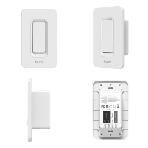 Picture of MoesHouse US WiFi Smart Wall Light Switch Mobile APP Remote Control No Hub Required Works With Amazon Alexa Google Home IFTTT