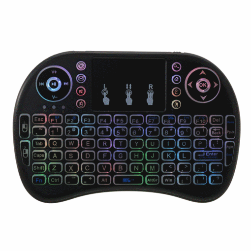 Picture of Viboton I8 2.4G Wireless Colorful Marquee Backlit Mini Keyboard Touchpad Airmouse