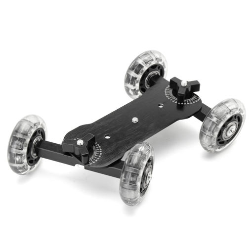 Immagine di Desktop Camcorder DSLR Camera Video Wheels Rail Rolling Track Slider Dolly Car