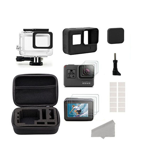 Immagine di Diving Waterproof Housing Case Lens Cap Film Accessory Kit For GoPro Hero 6 5 Black Sport Camera