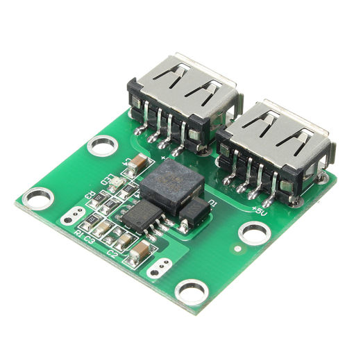 Picture of 10Pcs Dual USB Output 6-24V To 5.2V 3A DC-DC Step Down Power Charger Module Converter