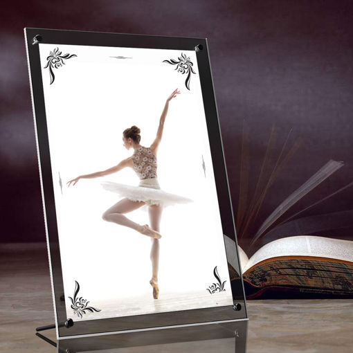 Immagine di A4 Acrylic Photo Frame Poster Wall Picture Holder Perspex Clear Display