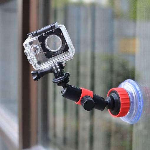 Picture of Orange Car Suction Cup Mount Window Glass Sucker For Gopro SJACM YI Camera