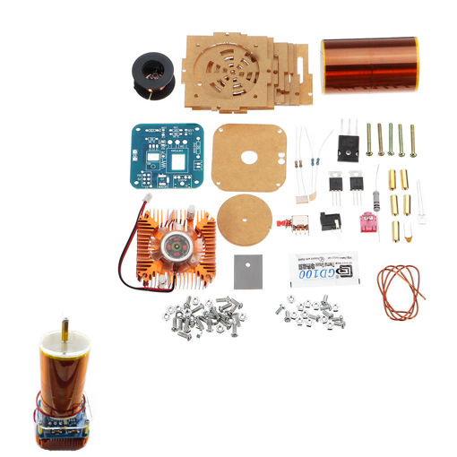 Immagine di DIY Music Tesla Coil Module Kit ZVS Technology Physics Electronics Small Tesla Spare Parts