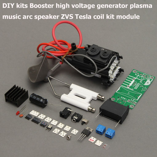 Picture of DIY Booster High Voltage Generator Plasma Music Arc Speaker ZVS Tesla Coil Kit