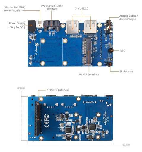 Picture of Orange Pi Zero NAS Expansion Board Interface Board Support All Types Of Orange Pi