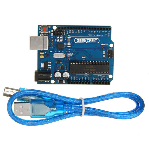 Picture of 3Pcs Geekcreit Arduino Compatible UNO R3 ATmega16U2 AVR USB Development Main Board