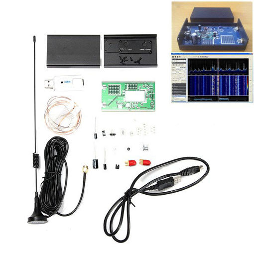 Immagine di 100KHz-1.7GHz Full-Band Software Radio HF FM AM RTL-SDR Receiver Radio Frequency Modulation Kit