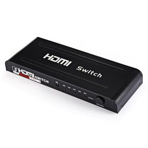 Immagine di HDMI Switch Switcher 5 Input 1 Output with Remote Control