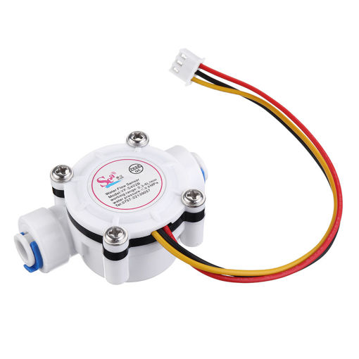 Picture of 3pcs G1/4 DN8 Water Flow Sensor PE Pipe Water Flow Meter 0.3-8L/MIN Quick Connection Water Dispenser