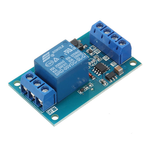 Picture of 10pcs DC 5V Single Bond Button Bistable Relay Module Modified Car Start and Stop Self-Locking Switch One Key