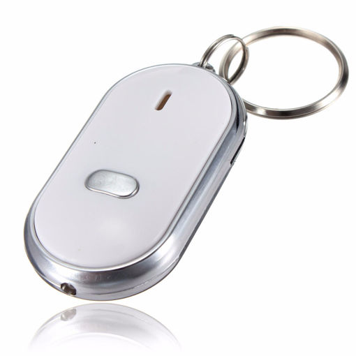 Immagine di 20pcs Whistle Key Finder Keychain Sound LED With Whistle Claps