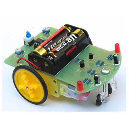Picture of 3PCS Mini Electronic Tracking Robot Car DIY Kit With Reduction Motor