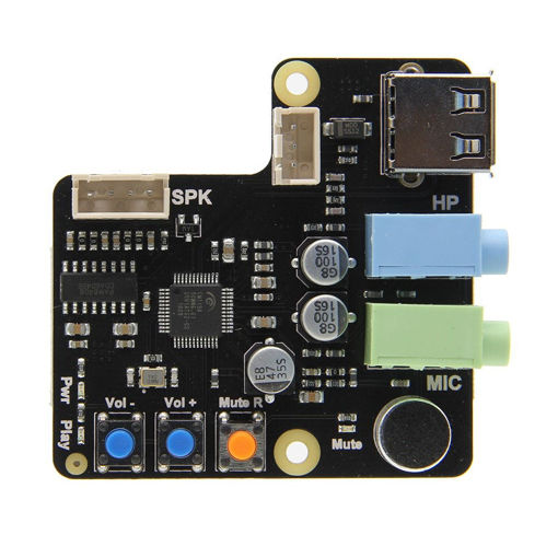 Picture of X350 USB Audio Board Support Microphone Input / Audio Input & Output For PC/Raspberry Pi