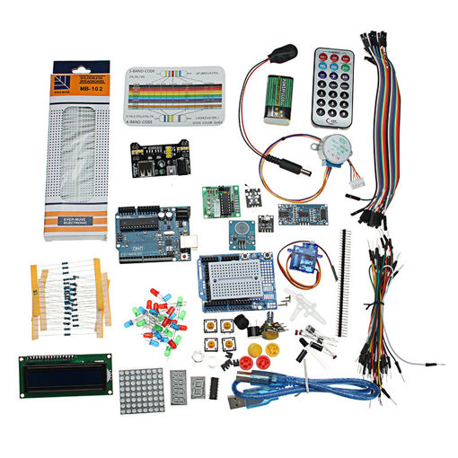 Picture of Starter Project Kit With UNO R3 Mega 2560 Nano Breadboard Kit Components For Arduino