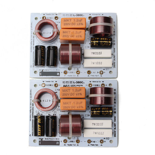 Immagine di 2 Pcs L-380C 3 Way Hi-Fi Speaker Frequency Divider Crossover Filters Module