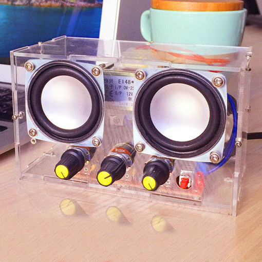 Picture of Small Amplifier Two Channel Speaker Audio Kit TDA2030 Mini Electronic DIY Production Parts Assembly