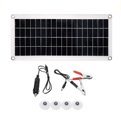 Immagine di 20W 18V Dual USB Portable Durable Solar Panel with 4XSuckers & Cables