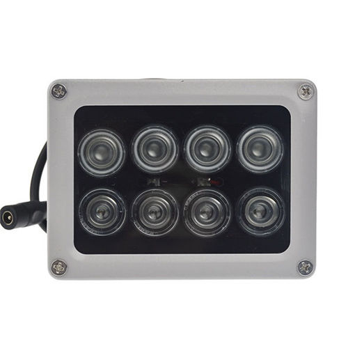 Immagine di Infrared Illuminator 8 Array IR LEDs Night Vision Wide Angle IP65 Waterproof for CCTV Securiy Camera