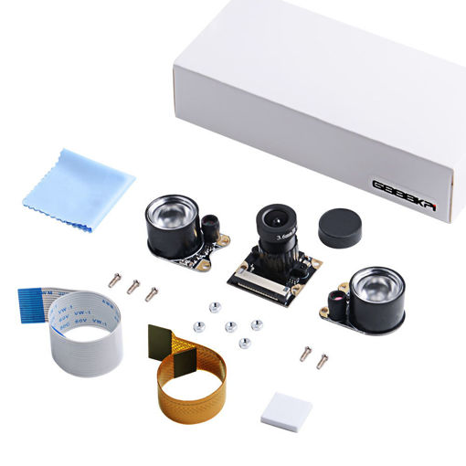 Picture of Night Vision 5 Megapixel OV5647 Sensor Camera Adjustable-focus Module With Infrared Light Sensorfor Raspberry Pi 3B/3B+